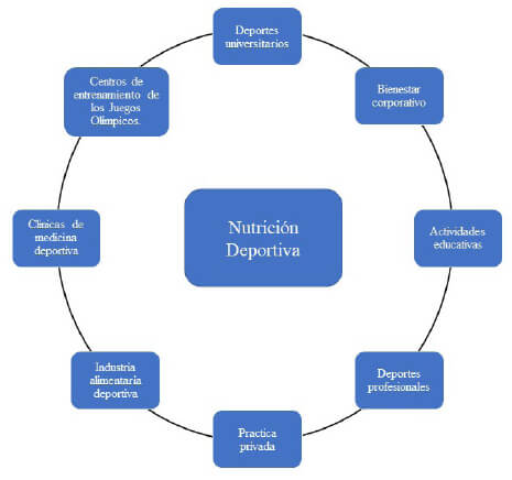 Figura 1. Oportunidades laborales para el nutricionista deportivo