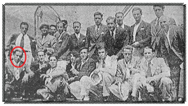 Llegada de inmigrantes vascos al puerto de la Guaira. Fuente archivo del Dr. Bengoa