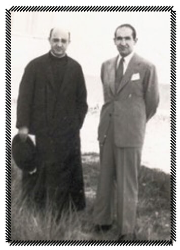 Bengoa junto al Padre Quintana en Sanare