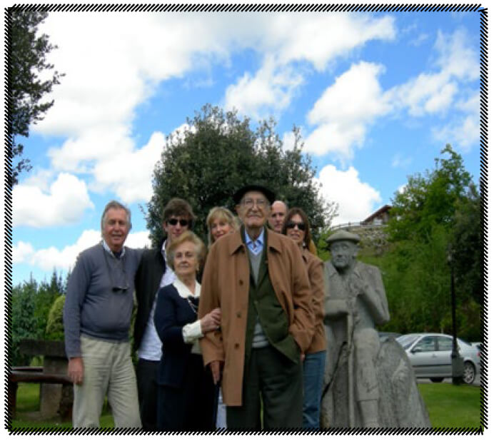 Bengoa junto a su familia a los 95 años